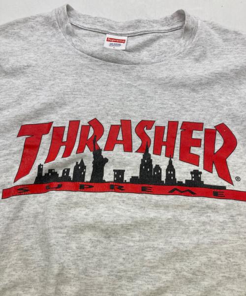 SUPREME（シュプリーム）Supreme (シュプリーム) 21FW THRASHERプリントTシャツ グレー サイズ:Lの古着・服飾アイテム