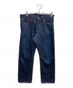 MOMOTARO JEANS桃太郎ジーンズ）の古着「出陣ストレートデニムパンツ」｜インディゴ