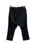 yohji yamamoto+Noir (ヨウジヤマモトプリュスノアール) サルエルパンツ ブラック サイズ:2：7000円