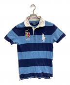 POLO RALPH LAURENポロ・ラルフローレン）の古着「CUSTOM FIT　ビッグポニーポロシャツ」｜ブルー