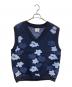 SON OF THE CHEESE（（サノバチーズ））の古着「Flower Pattern Knit Vest」｜ネイビー