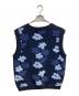 SON OF THE CHEESE (（サノバチーズ）) Flower Pattern Knit Vest ネイビー サイズ:Ｌ：5000円