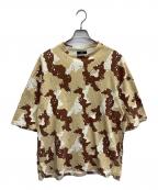 nubianヌビアン）の古着「カモフラオーバーTシャツ」｜ベージュ