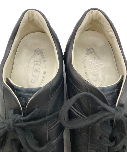 TOD'S（トッズ）TOD'S (トッズ) レザースニーカー ブラック サイズ:26.5の古着・服飾アイテム