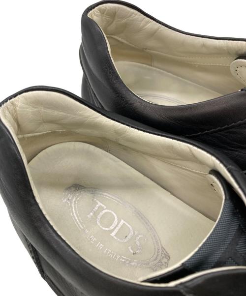 TOD'S（トッズ）TOD'S (トッズ) レザースニーカー ブラック サイズ:26.5の古着・服飾アイテム