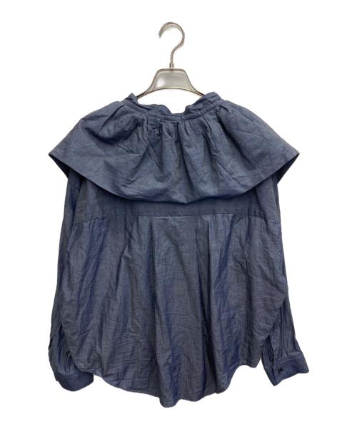 journal standard luxe（ジャーナルスタンダード ラックス）JOURNAL STANDARD LUXE (ジャーナルスタンダード ラックス) Kalina’s frill SH/26SS インディゴ サイズ:FREEの古着・服飾アイテム