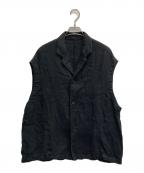 journal standard luxeジャーナルスタンダード ラックス）の古着「ヘンプキャンバス ベスト　26SS」｜ブラック