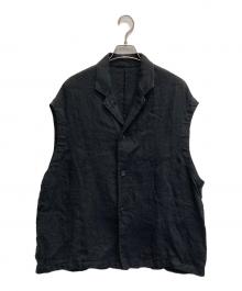 journal standard luxe（ジャーナルスタンダード ラックス）の古着「ヘンプキャンバス ベスト　26SS」｜ブラック