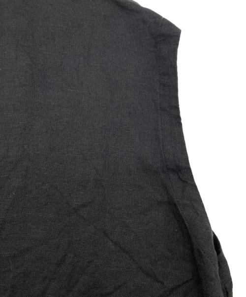 journal standard luxe（ジャーナルスタンダード ラックス）JOURNAL STANDARD LUXE (ジャーナルスタンダード ラックス) ヘンプキャンバス ベスト　26SS ブラック サイズ:Fの古着・服飾アイテム