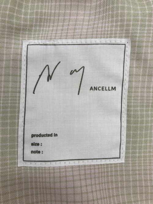 ANCELLM（アンセルム）ANCELLM (アンセルム) OMBRECHECK EASY BAKER PANTS グリーン×ベージュ サイズ:2の古着・服飾アイテム