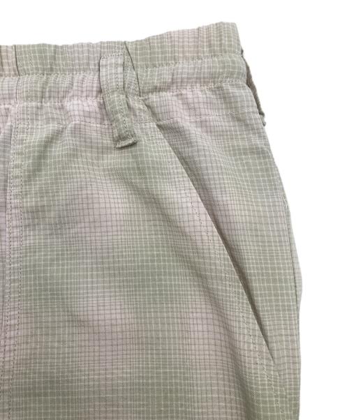 ANCELLM（アンセルム）ANCELLM (アンセルム) OMBRECHECK EASY BAKER PANTS グリーン×ベージュ サイズ:2の古着・服飾アイテム