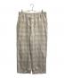 ANCELLM（アンセルム）の古着「OMBRECHECK EASY BAKER PANTS」｜グリーン×ベージュ