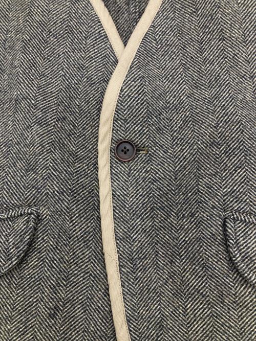 ts(s)（ティーエスエス）ts(s) (ティーエスエス) HERRINGBONE WOOL NYLON DOUBLE CLOTH BACK SLIT VEST ベージュ サイズ:2の古着・服飾アイテム