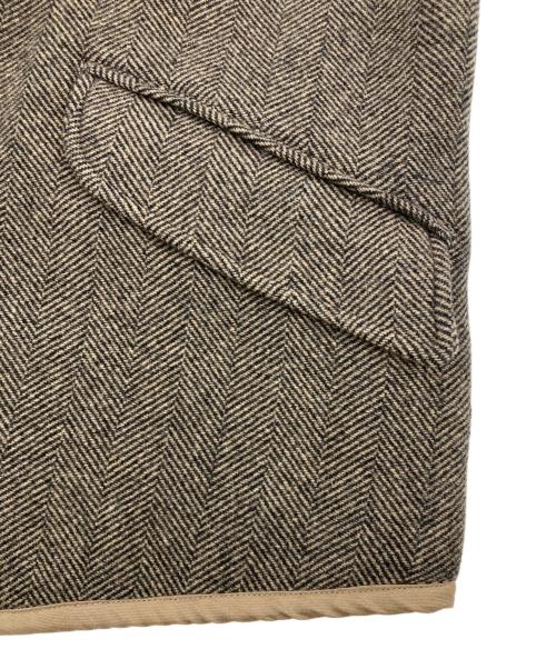 ts(s)（ティーエスエス）ts(s) (ティーエスエス) HERRINGBONE WOOL NYLON DOUBLE CLOTH BACK SLIT VEST ベージュ サイズ:2の古着・服飾アイテム