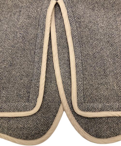 ts(s)（ティーエスエス）ts(s) (ティーエスエス) HERRINGBONE WOOL NYLON DOUBLE CLOTH BACK SLIT VEST ベージュ サイズ:2の古着・服飾アイテム