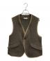 ts(s)（ティーエスエス）の古着「HERRINGBONE WOOL NYLON DOUBLE CLOTH BACK SLIT VEST」｜ベージュ