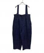 journal standard luxeジャーナルスタンダード ラックス）の古着「ツィード サスペンダーパンツ」｜ネイビー