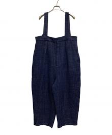 journal standard luxe（ジャーナルスタンダード ラックス）の古着「ツィード サスペンダーパンツ」｜ネイビー