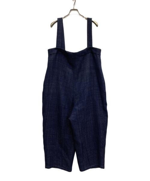 journal standard luxe（ジャーナルスタンダード ラックス）journal standard luxe (ジャーナルスタンダード ラックス) ツィード サスペンダーパンツ ネイビー サイズ:Fの古着・服飾アイテム