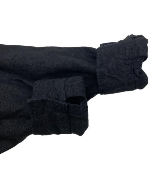 journal standard luxe（ジャーナルスタンダード ラックス）JOURNAL STANDARD LUXE (ジャーナルスタンダード ラックス) 20リネン スタンドカラーシャツ ブラック サイズ:FREEの古着・服飾アイテム