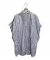 Weekend Max Mara (ウィークエンド マックスマーラ) 3B半袖ストライプシャツ ホワイト×ブルー サイズ:44：10000円
