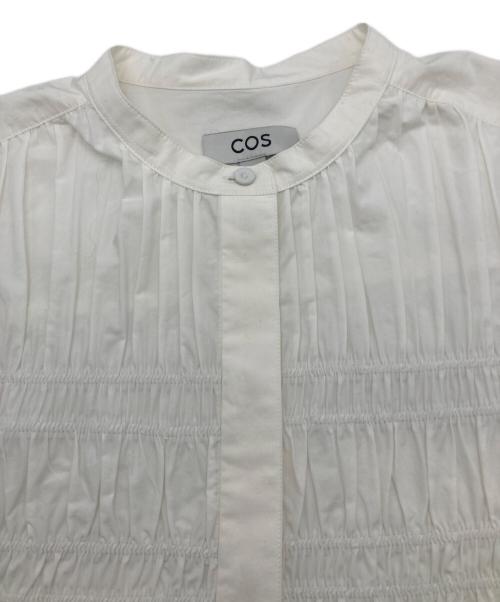 COS（コス）COS (コス) フリル付きコットンブラウス ホワイト ホワイト サイズ:42の古着・服飾アイテム