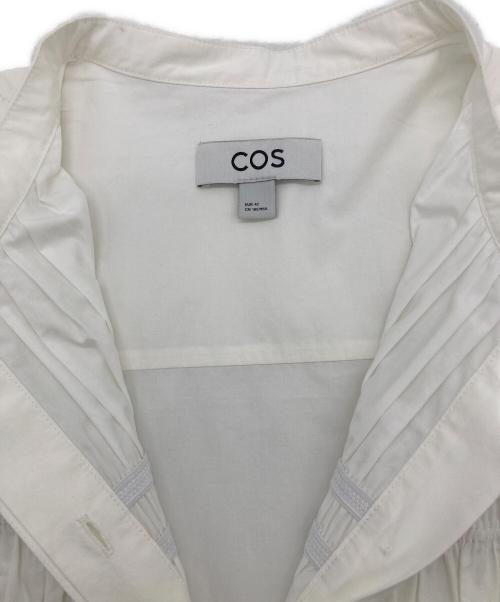 COS（コス）COS (コス) フリル付きコットンブラウス ホワイト ホワイト サイズ:42の古着・服飾アイテム
