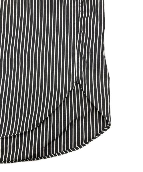 journal standard luxe（ジャーナルスタンダード ラックス）JOURNAL STANDARD LUXE (ジャーナルスタンダード ラックス) タイプライタースタンドカラープルシャツ ホワイト×ブラック サイズ:ＦＲＥＥの古着・服飾アイテム
