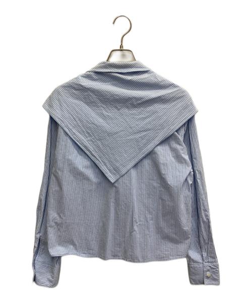 MM6 Maison Margiela（エムエムシックスメゾンマルジェラ）MM6 Maison Margiela (エムエムシックスメゾンマルジェラ) ストライプシャツ ホワイト×ブルー サイズ:40の古着・服飾アイテム