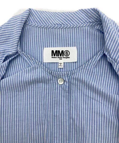 MM6 Maison Margiela（エムエムシックスメゾンマルジェラ）MM6 Maison Margiela (エムエムシックスメゾンマルジェラ) ストライプシャツ ホワイト×ブルー サイズ:40の古着・服飾アイテム