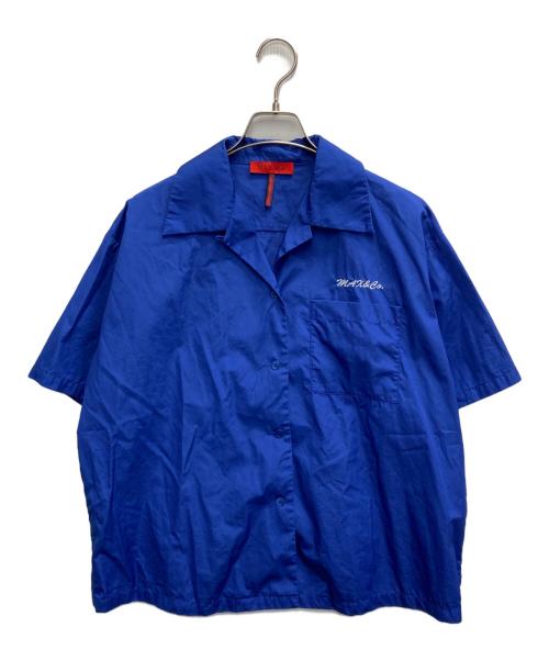 MAX&Co.（マックスアンドコー）MAX&Co. (マックスアンドコー) オープンカラーシャツ ブルー サイズ:Ｍの古着・服飾アイテム