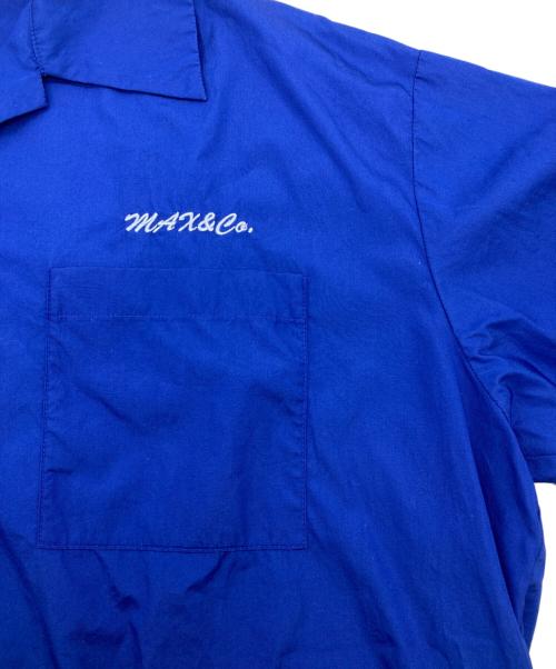 MAX&Co.（マックスアンドコー）MAX&Co. (マックスアンドコー) オープンカラーシャツ ブルー サイズ:Ｍの古着・服飾アイテム