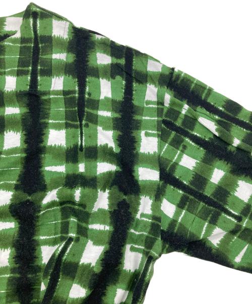 plantation（プランテーション）Plantation (プランテーション) ニジミチェックカットソー グリーン サイズ:2の古着・服飾アイテム