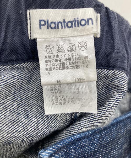 plantation（プランテーション）Plantation (プランテーション) デザインデニムパンツ インディゴ サイズ:2の古着・服飾アイテム