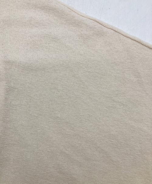 BEARDSLEY（ビアズリー）BEARDSLEY (ビアズリー) 7分袖リネン混ニットカーディガン ベージュ サイズ:FREEの古着・服飾アイテム