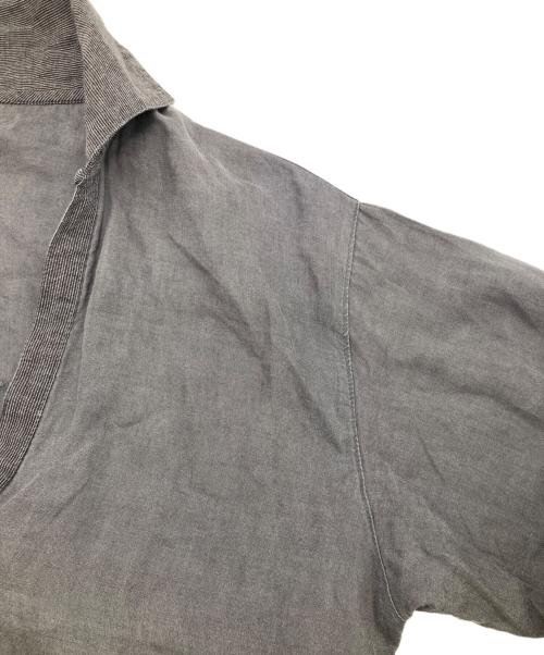BASCO（バスコ）BASCO (バスコ) リネンワンピース グレー サイズ:ＦＲＥＥの古着・服飾アイテム