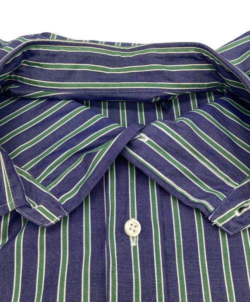 POLO RALPH LAUREN（ポロ・ラルフローレン）POLO RALPH LAUREN (ポロ・ラルフローレン) ストライプシャツ パープル サイズ:16　1/2の古着・服飾アイテム