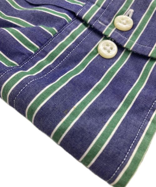 POLO RALPH LAUREN（ポロ・ラルフローレン）POLO RALPH LAUREN (ポロ・ラルフローレン) ストライプシャツ パープル サイズ:16　1/2の古着・服飾アイテム