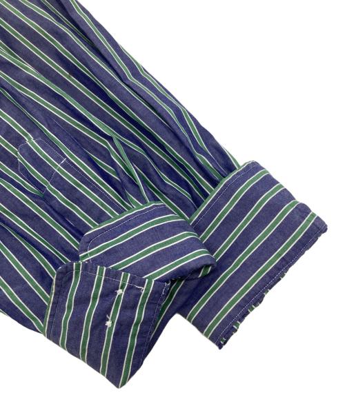 POLO RALPH LAUREN（ポロ・ラルフローレン）POLO RALPH LAUREN (ポロ・ラルフローレン) ストライプシャツ パープル サイズ:16　1/2の古着・服飾アイテム
