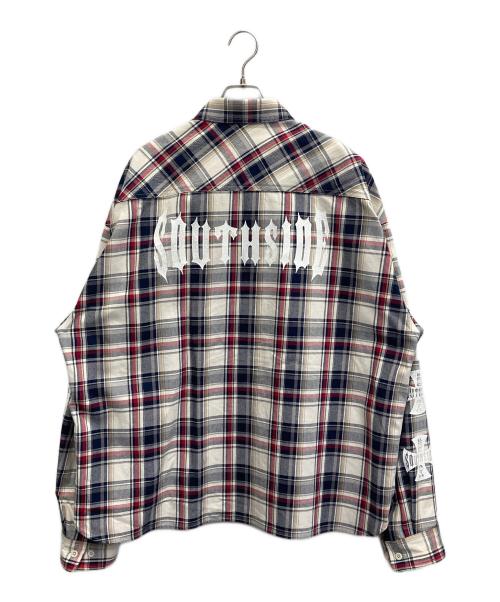 BREATH（ブレス）BREATH (ブレス) 26SS　CROSS CHECK SHIRT レッド×ホワイト サイズ:XXLの古着・服飾アイテム