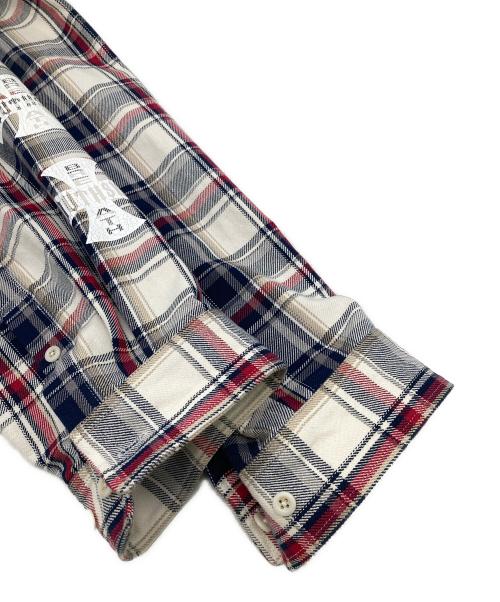 BREATH（ブレス）BREATH (ブレス) 26SS　CROSS CHECK SHIRT レッド×ホワイト サイズ:XXLの古着・服飾アイテム