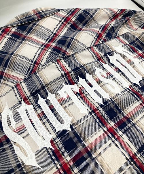 BREATH（ブレス）BREATH (ブレス) 26SS　CROSS CHECK SHIRT レッド×ホワイト サイズ:XXLの古着・服飾アイテム
