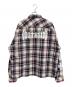 BREATH (ブレス) 26SS　CROSS CHECK SHIRT レッド×ホワイト サイズ:XXL：9000円