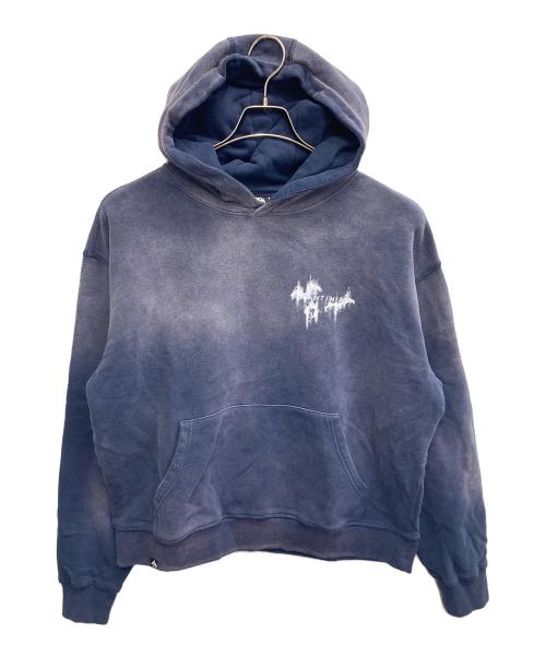 ANTIMID（アンチミッド）ANTIMID (アンチミッド) ユーズド加工プルオーバーパーカー パープル サイズ:Sの古着・服飾アイテム