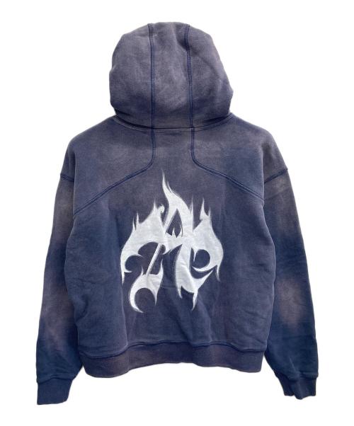 ANTIMID（アンチミッド）ANTIMID (アンチミッド) ユーズド加工プルオーバーパーカー パープル サイズ:Sの古着・服飾アイテム