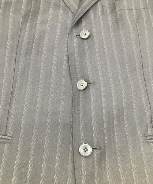 ZEGNA（ゼニア）ZEGNA (ゼニア) ストライプテーラードジャケット ブラック サイズ:52Rの古着・服飾アイテム