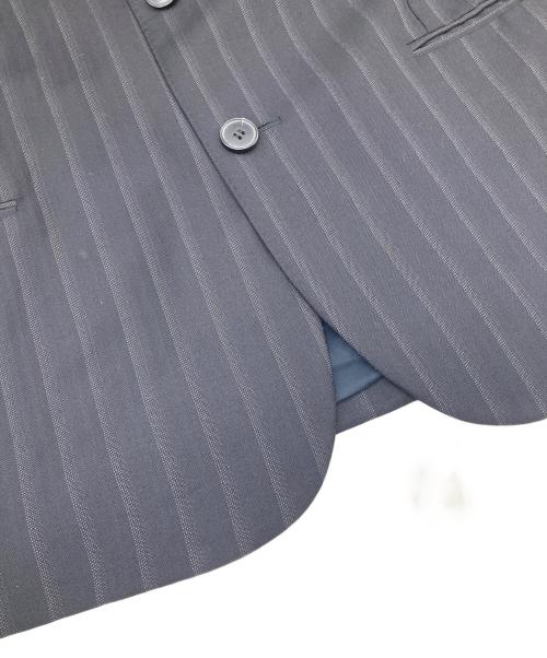 ZEGNA（ゼニア）ZEGNA (ゼニア) ストライプテーラードジャケット ブラック サイズ:52Rの古着・服飾アイテム