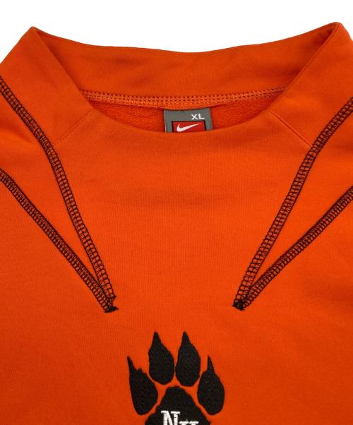 NIKE（ナイキ）NIKE (ナイキ) 刺繍ロゴスウェット オレンジ サイズ:XLの古着・服飾アイテム