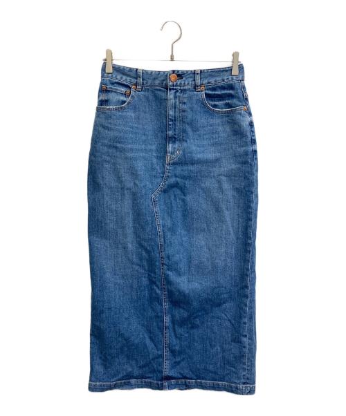 23区（ニジュウサンク）23区 (ニジュウサンク) Iライン デニムスカート インディゴ サイズ:38の古着・服飾アイテム