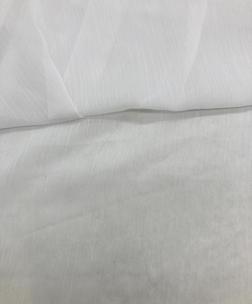 L'AUBE BLANC（ローブ ブラン）L'AUBE BLANC (ローブ ブラン) Ruffle chiffon Blouse ホワイト サイズ:FREEの古着・服飾アイテム